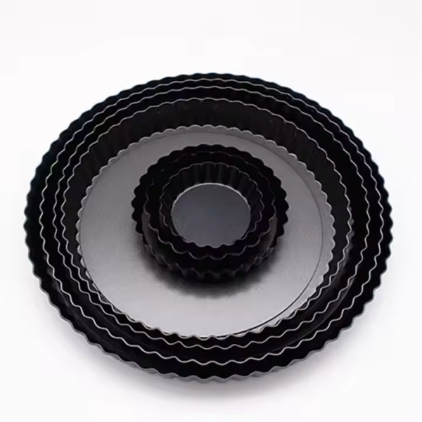 Fruit Tart Pie Baking Products Golden Non-Stick Egg Tart Pizza Plate Round Carbon Steel Baking Bread Pizza Pan Cake Molds - Image 4