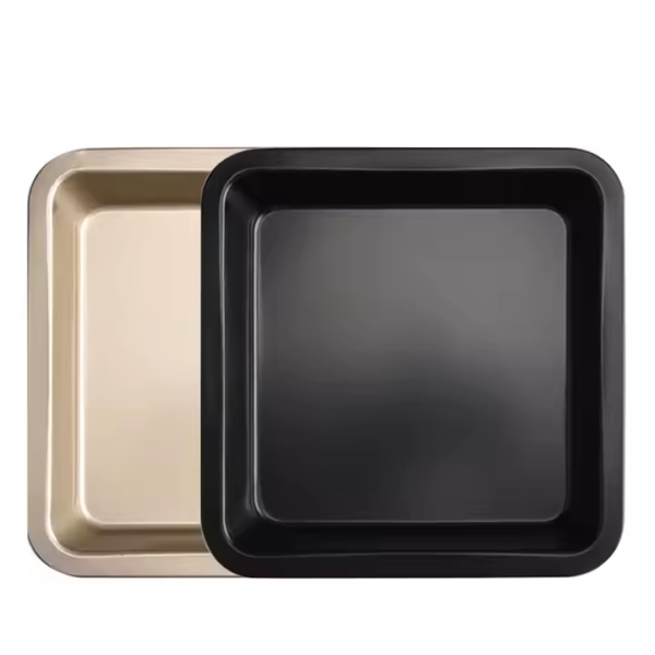 Stainless Steel Square Cake Pan Disposable Carbon Steel DIY Baking Mold Tools Non-Stick and Sustainable
