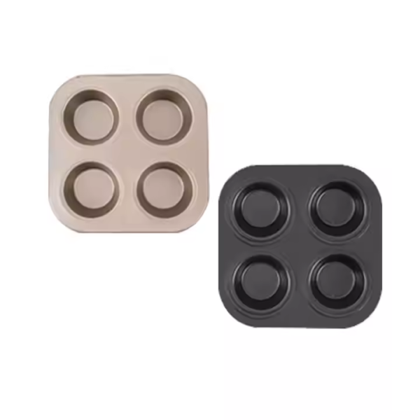 Non-stick Bakeware 4/6/9/12/12 Small/24-link Round Cupcake Muffin Mold Baking Cake Pan Carbon Steel Muffin Tray