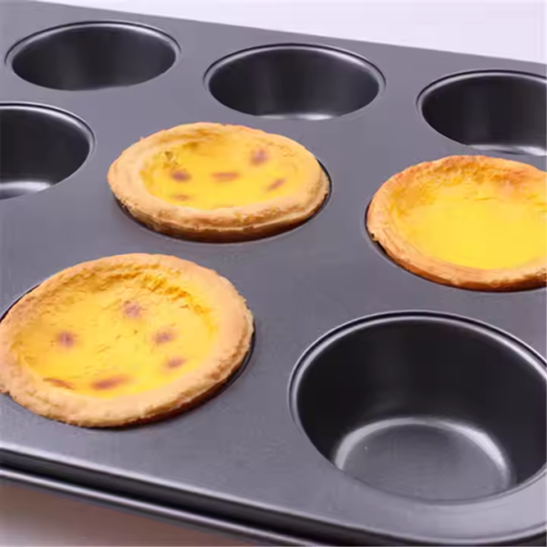 Generic Cake Molds Non Stick Reusable Muffin Cupcake Baking Pan of 12 Cup Regular Size for Kitchen Baking - Image 3