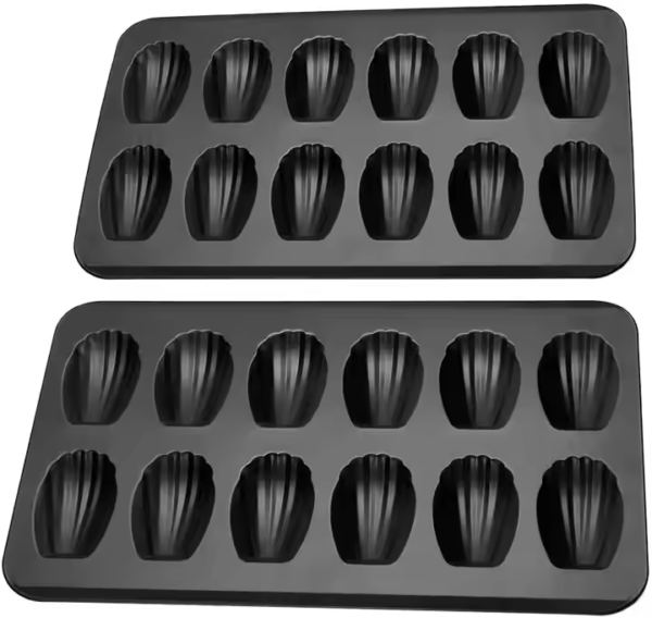 Hot Nonstick Madeleine Pan 12-cup Heavy Duty Shell Shape Baking Cake Mold Pan for Baking