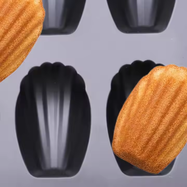Hot Nonstick Madeleine Pan 12-cup Heavy Duty Shell Shape Baking Cake Mold Pan for Baking - Image 2