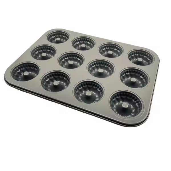 12 Holes Die Cast Carbon Steel Cake Pan