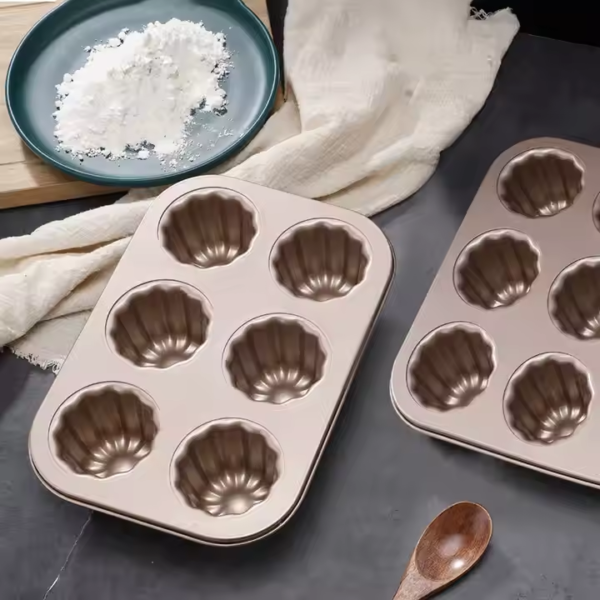 12 Cups Non-stick Cake Mold Casting Household Oven Baking Pan Can - Image 3