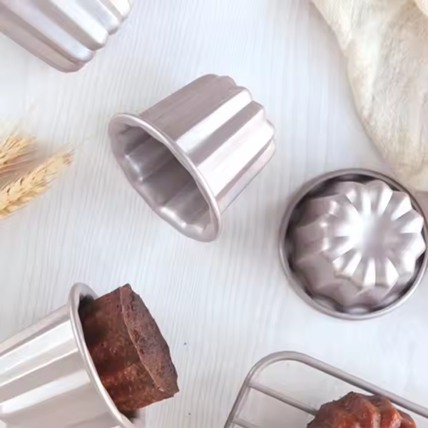 New Product Ideas 2025 Carborn Steel French Canele Molds Cake Pan Nonstick Pastry Caneles - Image 4