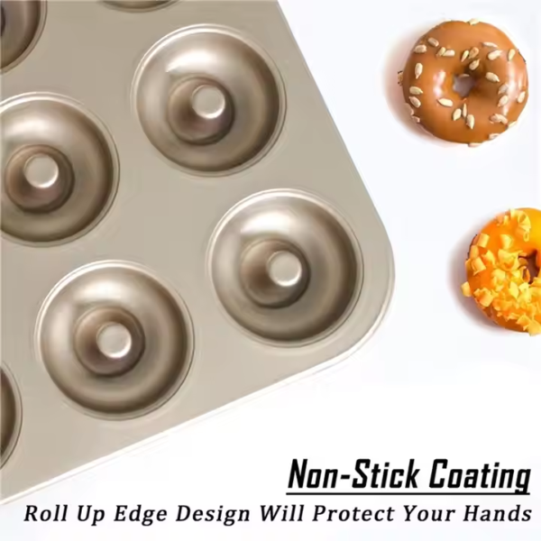 Aluminium Baking Tins Bakeware Set Nonstick and Trays With Lids Household Dish Donut Cake Tin Pan Muffin Non Stick Tray - Image 4