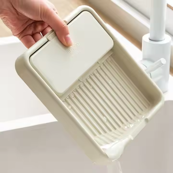 Folding Pot Cover Pot Shovel Rack Kitchen Stove Storage Rack Drainage Tool Spoon Holder - Image 3
