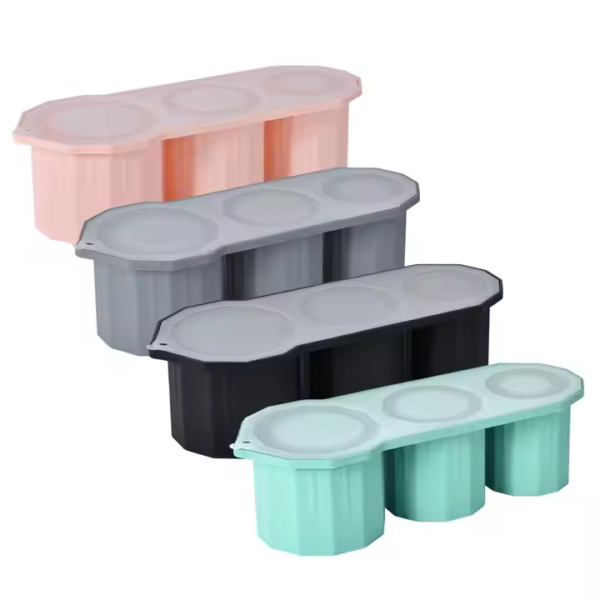 Wholesale High Quality 3 in 1 Easy Seperate Silicone Round Ice Grid Cube Making Molds Ice Tray for 20 30 40 oz Cup Tumbler - Image 4