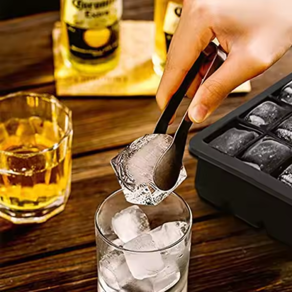 8 Grids Large Ice Cube Tray Food Mold With Lid 2 Inch Square Big Ice Cube Maker for Freezer Wine DIY Ice Maker - Image 5