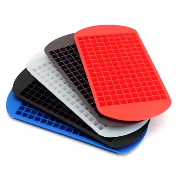 BPA Free Easy Release Mini Silicone Ice Cube Trays 2 Pack square Shape - Image 2