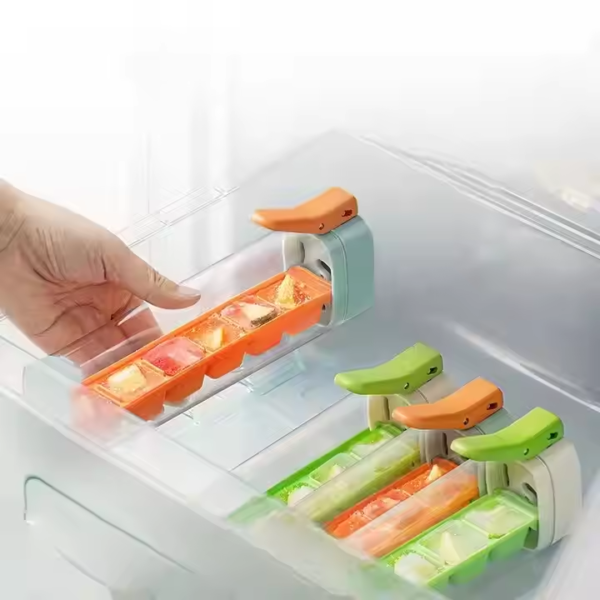 Hot Sale Ice Cube Tray for Tumbler Cup Reusable 6 Cavity Ice Mold With Lid for Freezer One-hand Release - Image 5