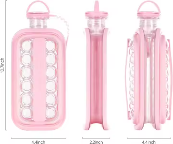 Hot Ice Cube Trays for Freezer 2 in 1 Portable Ice Mold Bottle With Lid the Sanitary Ice Ball Makes Kettle - Image 2