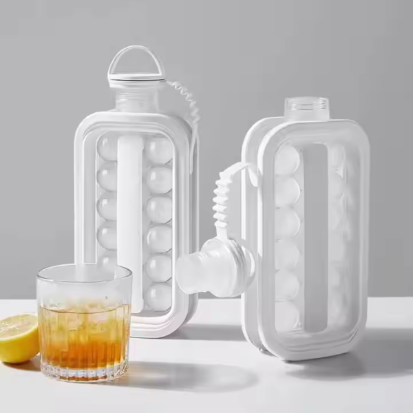 Hot Ice Cube Trays for Freezer 2 in 1 Portable Ice Mold Bottle With Lid the Sanitary Ice Ball Makes Kettle - Image 3