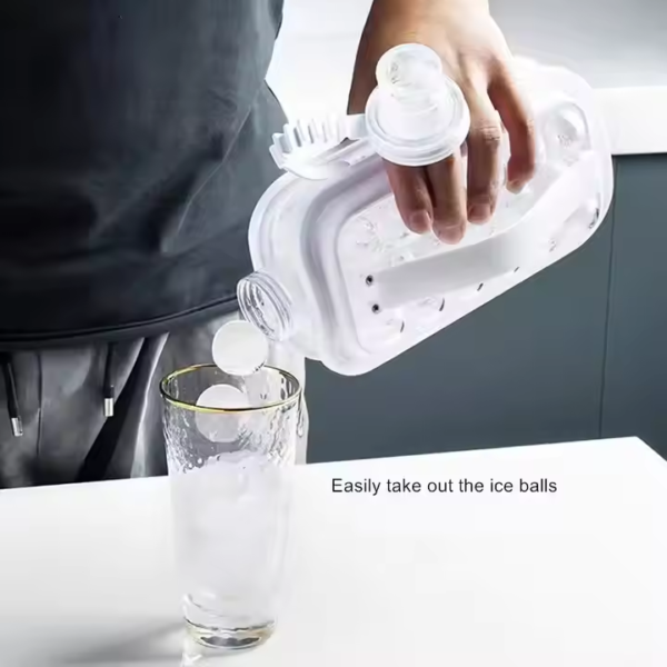 Hot Ice Cube Trays for Freezer 2 in 1 Portable Ice Mold Bottle With Lid the Sanitary Ice Ball Makes Kettle - Image 5