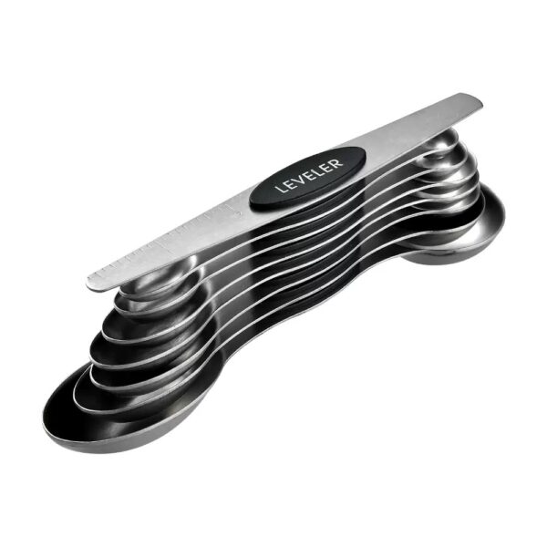 7/8pcs Kitchen Gadget Stainless Steel Double Ends Adjustable Magnetic Tablespoon Coffee Measuring Spoon Set - Image 5