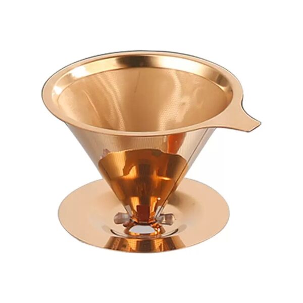 Hot Sale Coffee Filter 304 Stainless Steel Coffee Funnel Double Filter Portable Coffee Dripper and Filters