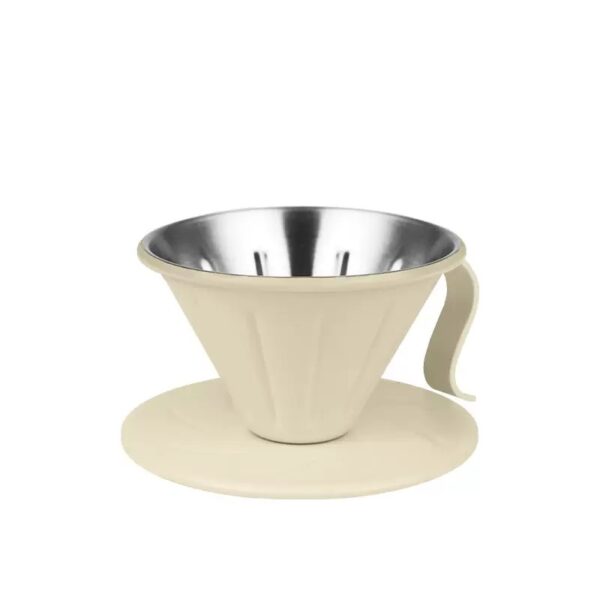 Coffee Dripper Stainless Stainless Steel Pour Over Coffee Maker with Handle - Image 2